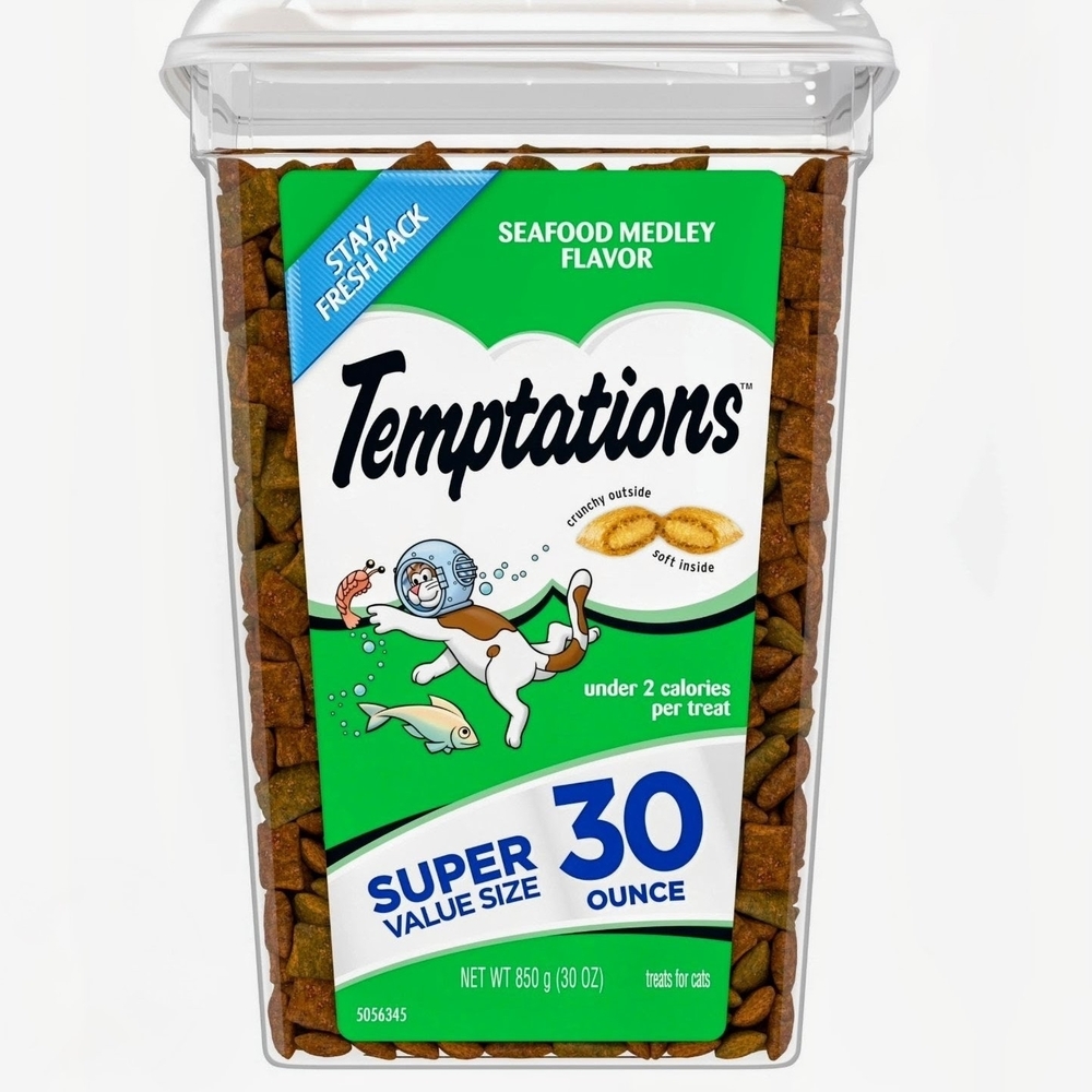 Temptations Seafood Medley Cat Treats 30oz BRAND NEW